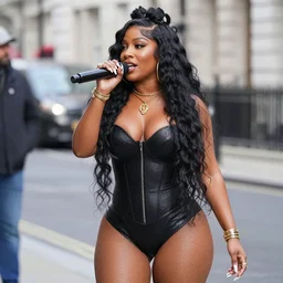 nicki minaj singing on the streets in London