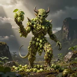cthulhu made from brewing hops