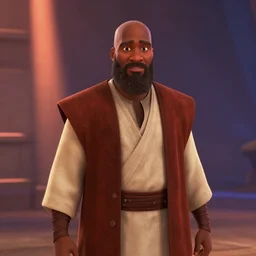 obi wan kenobi, screenshot in a typical pixar movie, josh black