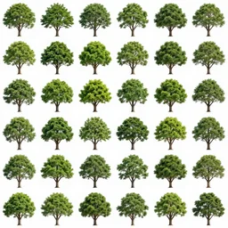 hundred images arranged in 1 0 rows by 1 0 columns of : a photo of a tree
