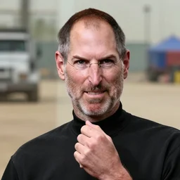 steve jobs on dirty jobs, evil grin
