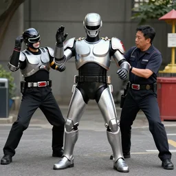 robocop power ranger making a citizens arrest