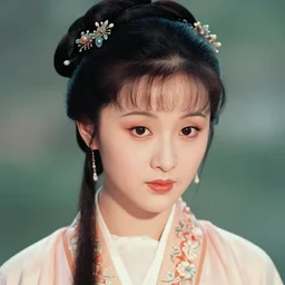 detailed portrait lin daiyu in a dream of red mansions