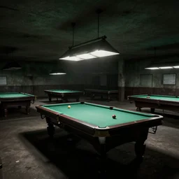 a highly detailed photo of the poolrooms part of the backrooms, liminal space, wide expanse, eerie, creepy