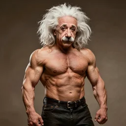 Muscular Albert Einstein