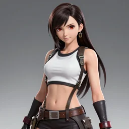 high quality screenshot of tifa lockhart, trending on artstation