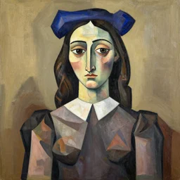 cubist portrait of judge judy, by picasso