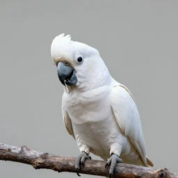 an unhinged and aggressive cockatoo