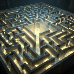 the infinite maze by beksinski, beuckelaer, glowing lights, highly detailed, bomberg, carus, moebius, delvaus, ellis, peter elson, giger, jansson, john martin, phillips coles, pollock, watrous. mysticism brutalism, ethereal, unsettling, artstation, 8 k, rendered, 3 d