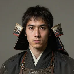 Samurai young realistic detailed portrait by Gregory Crewdson, Irving Penn, Rembrandt, Alex Horley and Jimmy Nelson!