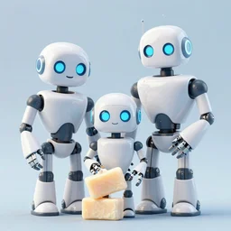 ( ( ( ( ( a portrait of a robot family with soap bubbles, pop art ) ) ) ) ) by andy warhol and bill sienkiewicz!!!!!!!!!!!!!!!!!!!!!!!!!!!!!!