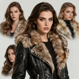 fur - lined dragonhide jacket!!! beautiful and elegant female!! gorgeous ayes!! character concept art, sharp focus, illustration, artgerm!! greg rutkowski! wlop!! ilya kuvshinov!! marc brunet!! octane render! unreal engine 5! highly rendered!! trending on artstation!! cgi vfx!
