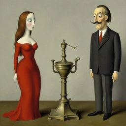 singing strange machine by leonora carrington and rene magritte and salvadore dali