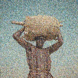 walla, an african man, shouldering the heaven's will