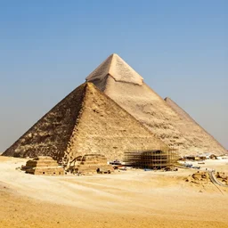 great pyramid of giza under construction