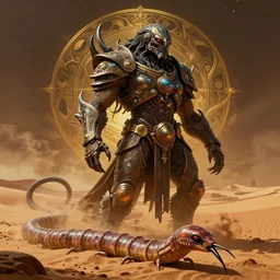 majestic shai hulud desert worm, frank herbert's dune themed dark sf monster, intricate artwork masterpiece, ominous, matte painting movie poster, golden ratio, trending on cgsociety, intricate, epic, trending on artstation, by h. r. giger and zdizslaw beksinski, highly detailed, vibrant, production cinematic character render, ultra high quality model