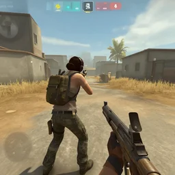 dead by daylight survivor in a csgo game on dust 2