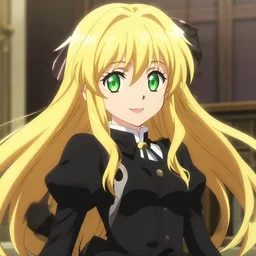 victorique de blois anime girl gosick super detailed green eyes green eyes green eyes green eyes black dress black dress black dress black dress blonde hair by greg rutkowski makoto shinkai aramaki shinji artgerm, cushart krenz key art feminine award winning cute sparkling eyes smile smiling smile smiling smile smiling smile smiling smile smiling smile smiling