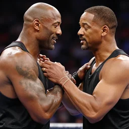 will smith slapping dwayne the rock johnson