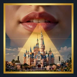 lips by disney concept artists, blunt borders, rule of thirds, golden ratio, godly light
