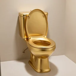 gold toilet