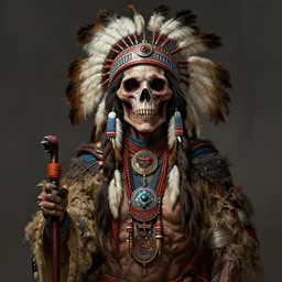 : native american fantasy, fantasy magic,, intricate, sharp focus, illustration, highly detailed, digital painting, concept art, matte, jahbu art, skinwalker, horror