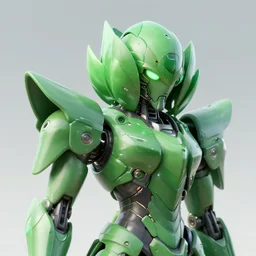 futuristic green nymphaea themed mecha waterlily upper body, sepals forming helmet, highly detailed, nymphaea, 8 k hd resolution, barbatos gundam with floral inlay, bandai box art, star wars, makoto kobayashi, frank gehry, raymond swanland