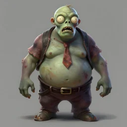 a detailed portrait of a fat zombie, by justin gerard, digital art, realistic painting, dnd, character design, trending on artstation