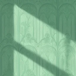 symmetry, repeating pattern mint green wall paper. art nouveau