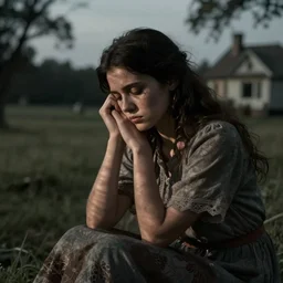 beautiful depressed american housewife takes valium folk horror. atmospheric.