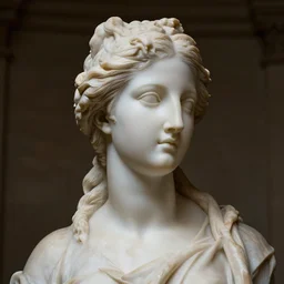 most beautiful sculpture of Helen of troy, realistic, atmospheric lighting, masterpiece,
