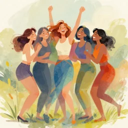 The joy of life, trending on artstation, expressive painting, digital art