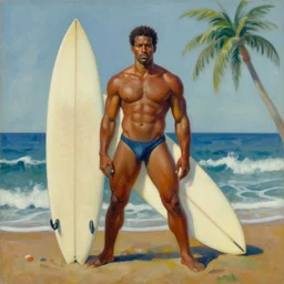 painting in the style of surival of the fittest drawn bye michael bedard