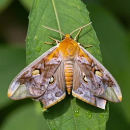 close - up photo colorful moth