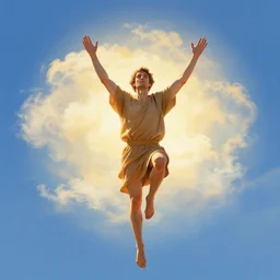the moment of victory of heaven forces in last judgment day, style of edgar allan po and vincent van gogh