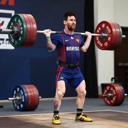 messi as a powerlifter, 4 k hd