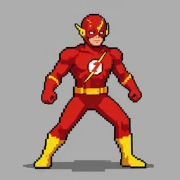 pixel art of the reverse flash
