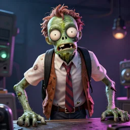 Rick Sanchez as a zombie, trending on artstation, ultra detailed, 8k, character illustration by Greg Rutkowski, Thomas Kinkade.