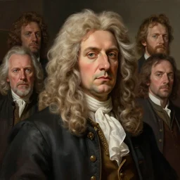 isaac newton as a thief stealing calculus from leibniz, detailed, centered, digital painting, artstation, concept art, donato giancola, joseph christian leyendecker, wlop, boris vallejo, breathtaking, 8 k resolution, extremely detailed, beautiful, establishing shot, artistic, hyperrealistic, beautiful face, octane render, cinematic lighting, dramatic lighting, masterpiece