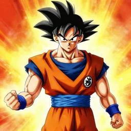 goku painted by leyendecker