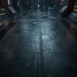 a flat floor texture of an industrial scifi floor inspired by the matrix, star wars, ilm, beeple, star citizen halo, mass effect, starship troopers, elysium, the expanse, high tech industrial, Artstation Unreal