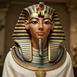 An egyptian pharaoh as The American Psycho