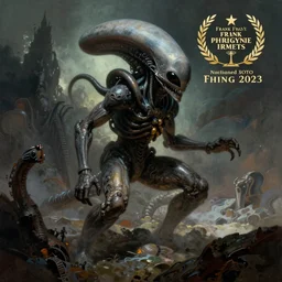 alien sci fi fantasy by frank frazetta