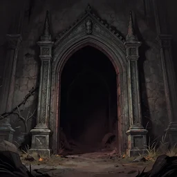 portal to hell, digital illustration