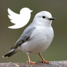 Award Winning Photo Of The Twitter Bird As An Actual Bird, 4K, Photorealistic