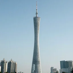 Guangzhou Tower in style of von gogh, highly details