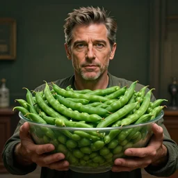 hyperrealistic dslr film still of ( jeff goldblum ) disguised as bowl of green beans, stunning 8 k octane comprehensive 3 d render, inspired by istvan sandorfi & greg rutkowski & unreal engine, perfect symmetry, dim volumetric cinematic lighting, extremely hyper - detailed, incredibly real lifelike attributes & flesh texture, intricate, masterpiece, artstation, stunning