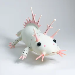 an axolotl made by takashi murakami,