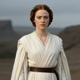 emma stone as princess leia in star wars, by william bouguereau