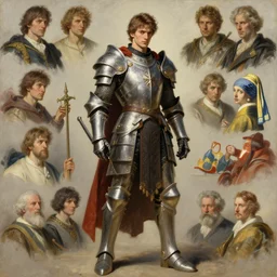 full character of a handsome paladin, male, character design, painting by gaston bussiere, katsuya terada, nc wyeth, greg rutkowski, craig mullins, vermeer, frank frazetta, mucha, tom of finland, trending on artstation, jeffery catherine jones, rule of thirds